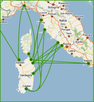 Rotte per la Sardegna