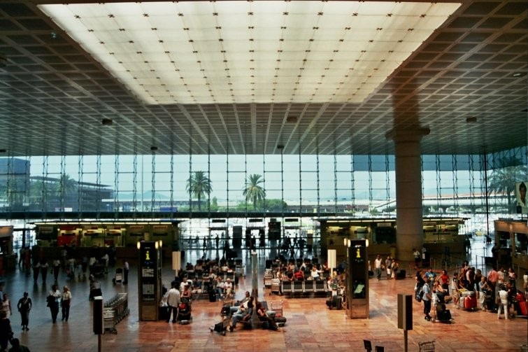 Aeropuerto de El Prat de Llobregat en Barcelona.