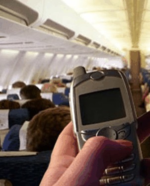 llamadas del móvil en el avión