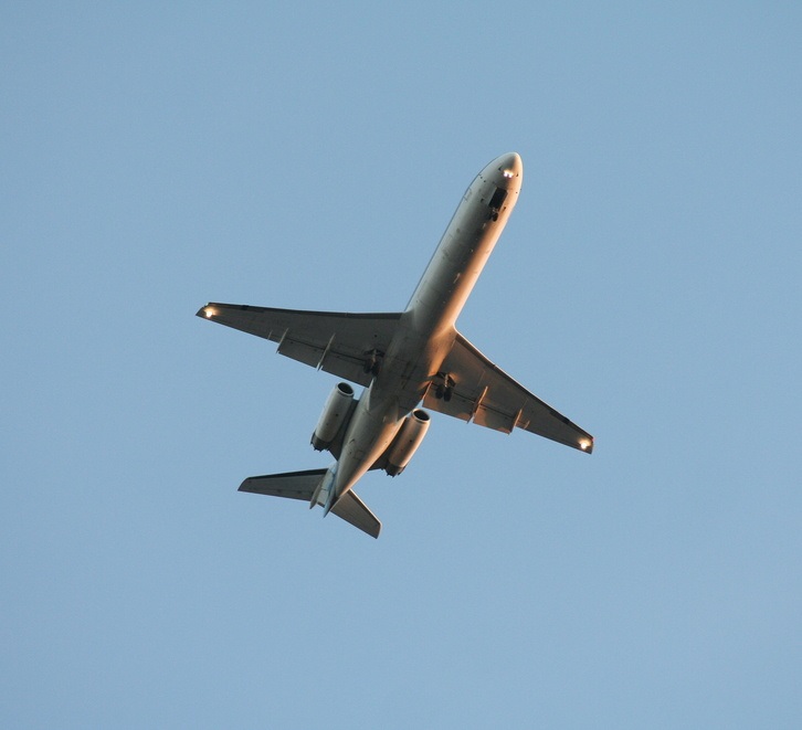 Aereo dopo il decollo