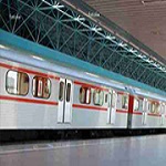 Treno in corsa