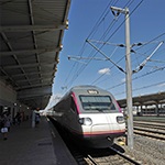 treno in partenza