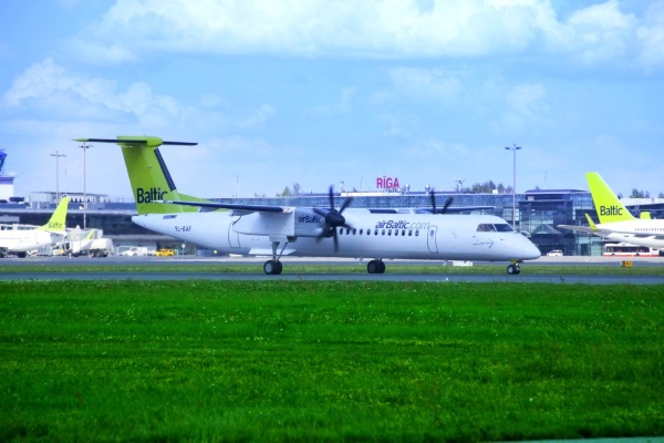 airBaltic planes at Riga airport