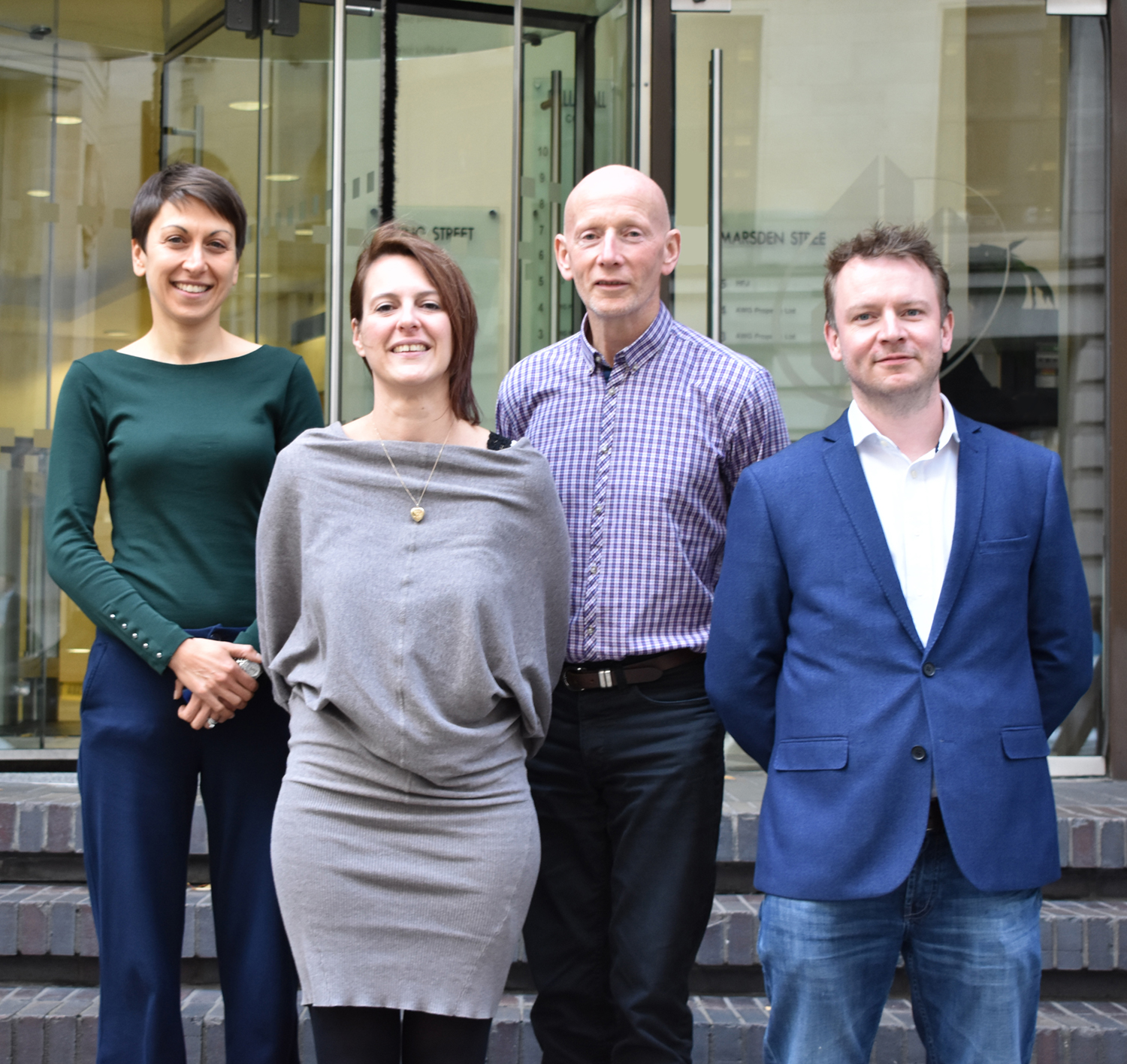 Image (L to R): Joanna Cherry (Finance Director), Valentina Moise (Commercial Director), Gary Pyatt (Sales Director) and Phil Windas (Marketing Director)