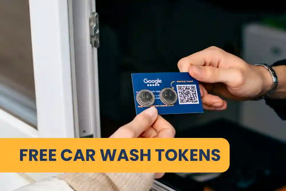 Free car wash tokens