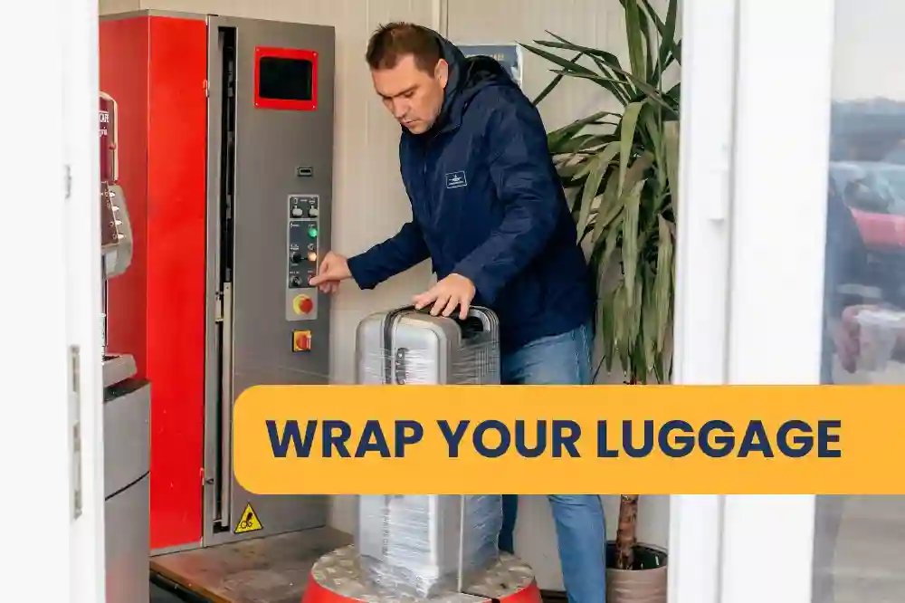 Wrap your luggage on site